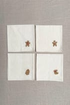 Off White Cotton Napkins - Set of 2 view 4