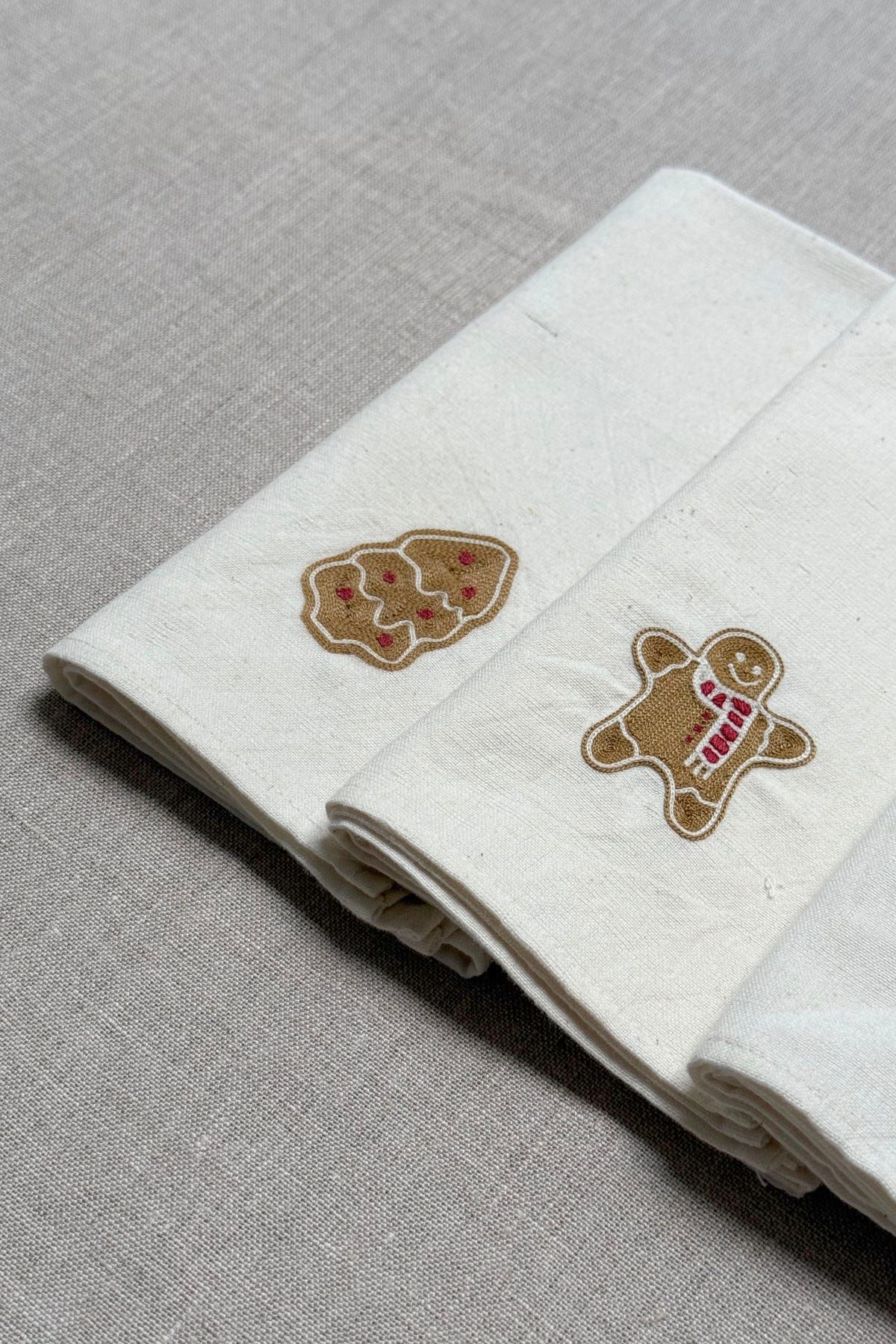 Off White Cotton Napkins - Set of 2 - image 6