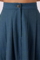 Eliot Blue Handwoven Skirt view 4