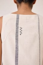 Nalaka Handwoven Cotton Shift Dress view 12
