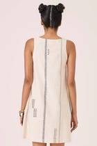 Nalaka Handwoven Cotton Shift Dress view 14