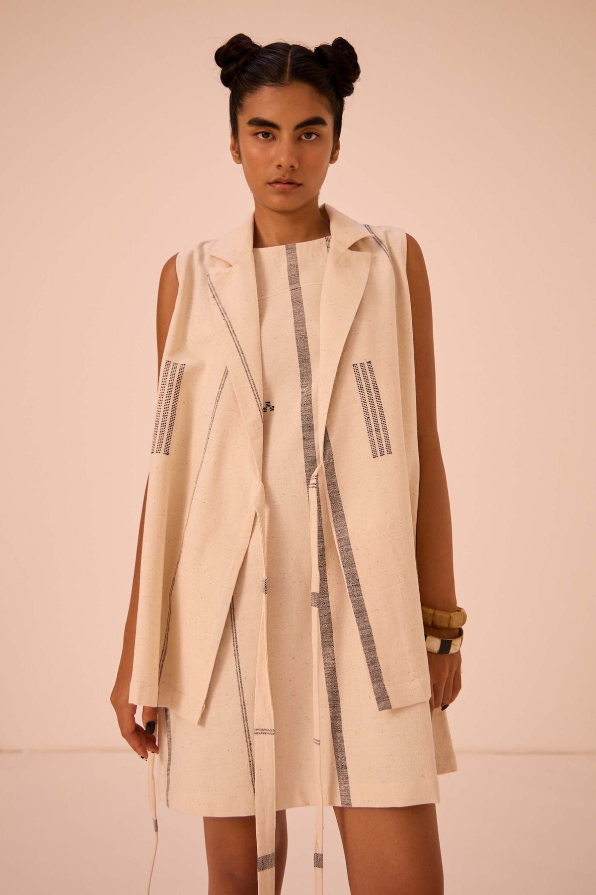 Nalaka Handwoven Cotton Shift Dress - image 15