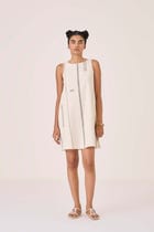 Nalaka Handwoven Cotton Shift Dress view 2