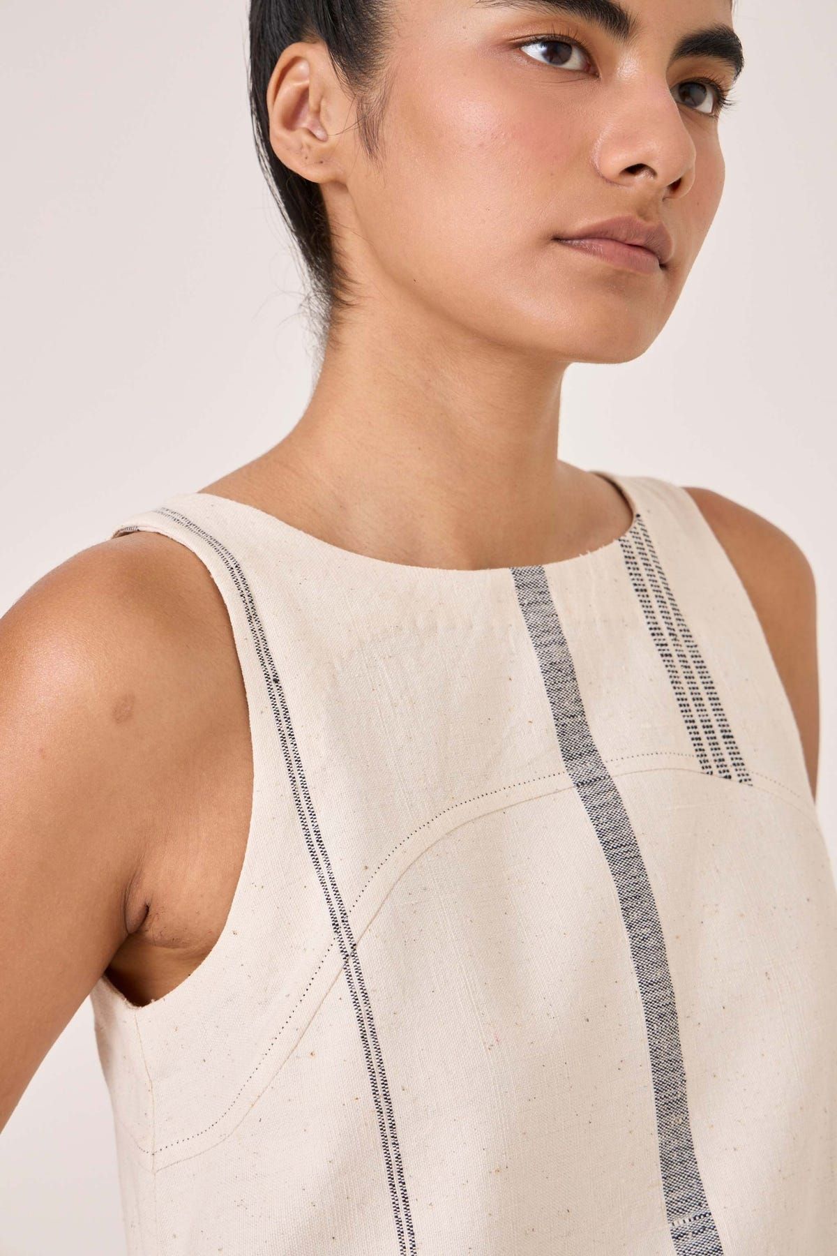 Nalaka Handwoven Cotton Shift Dress - image 4