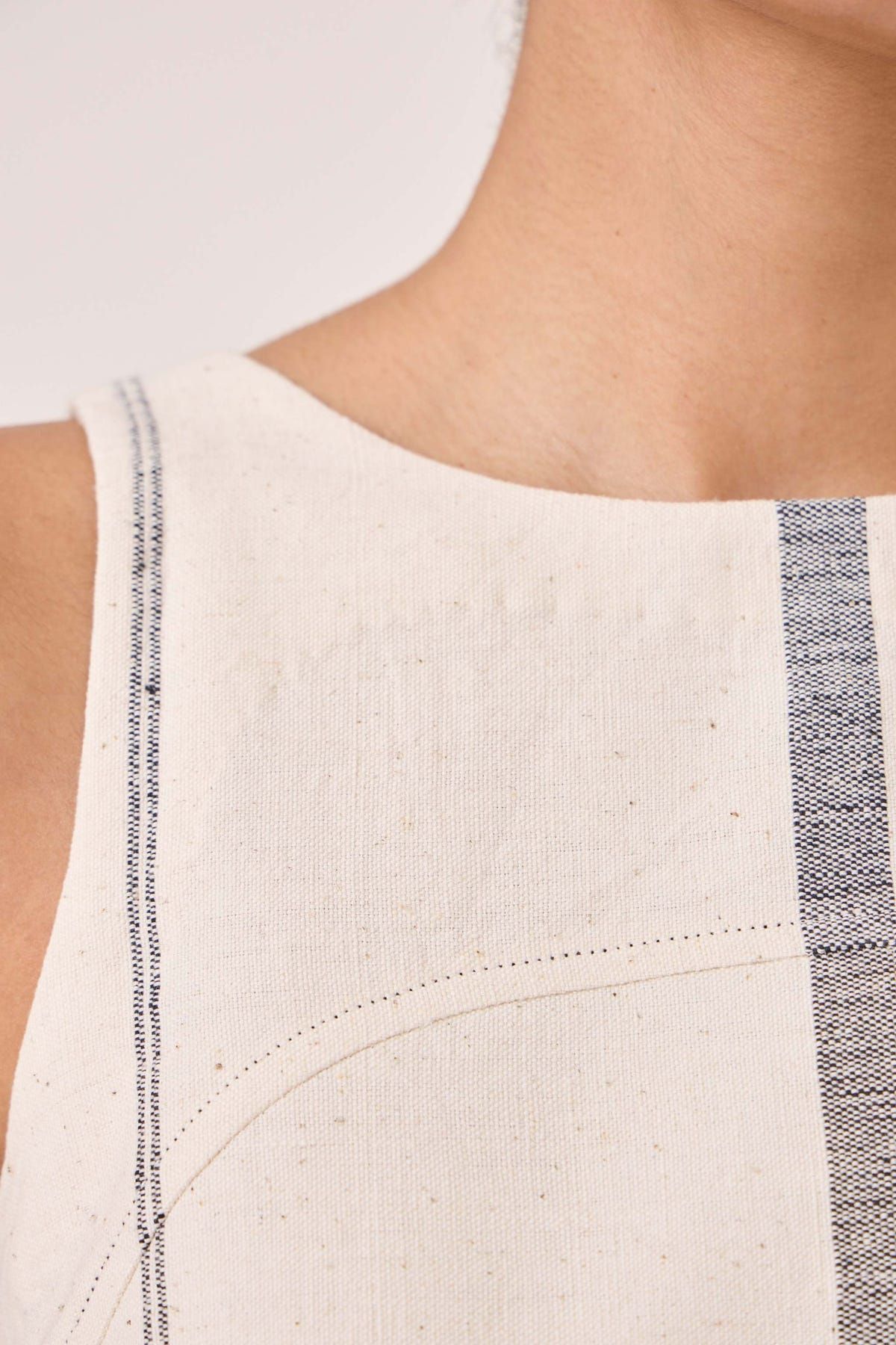 Nalaka Handwoven Cotton Shift Dress - image 9