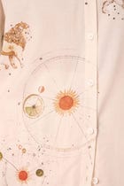 Joyce Zodiac Print Cotton Shirt view 4
