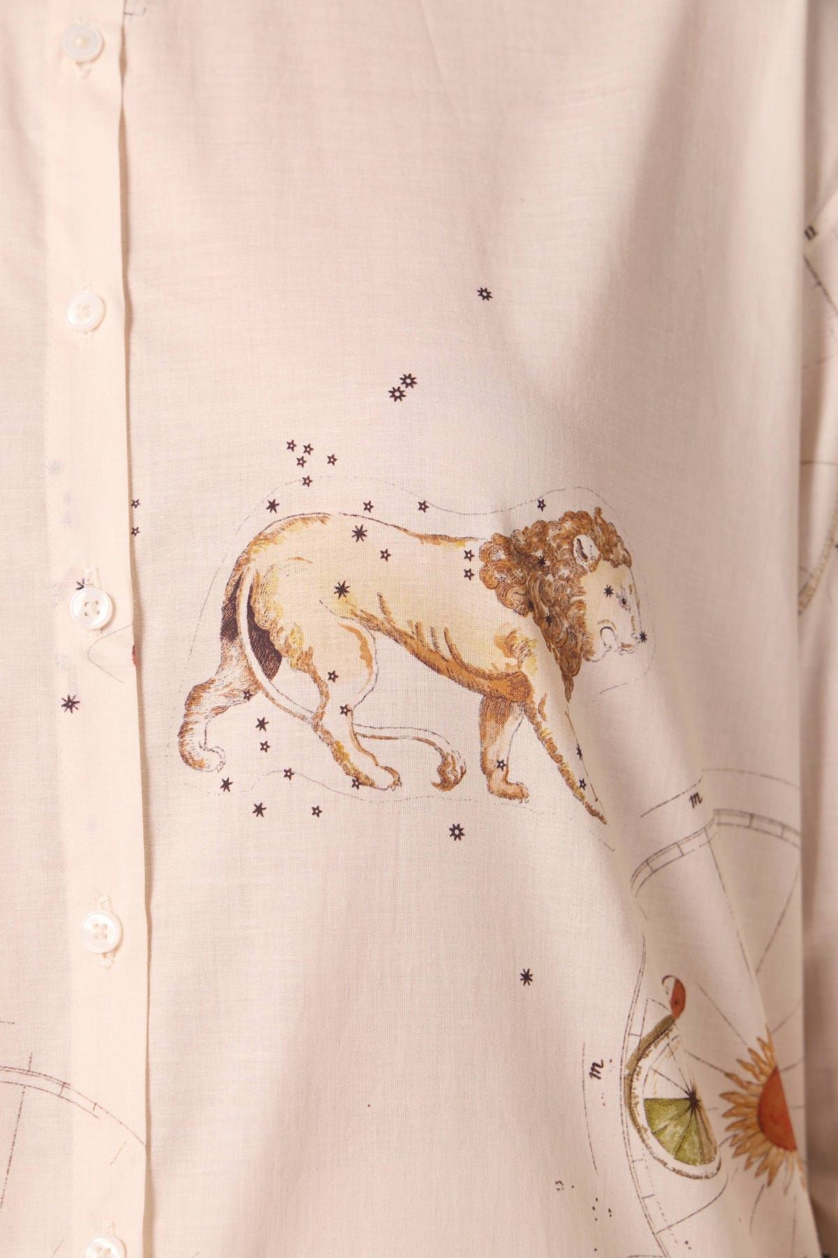 Joyce Zodiac Print Cotton Shirt - image 5