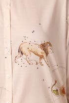 Joyce Zodiac Print Cotton Shirt view 5