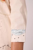Joyce Zodiac Print Cotton Shirt view 7