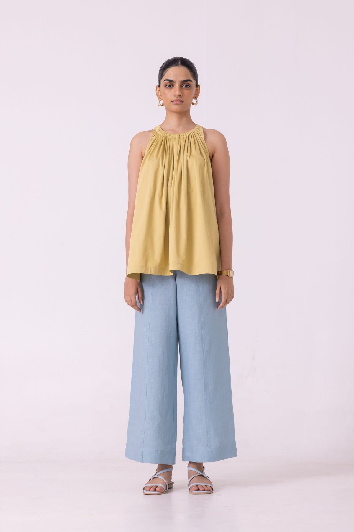 Moira Blue Linen Pants - image 11