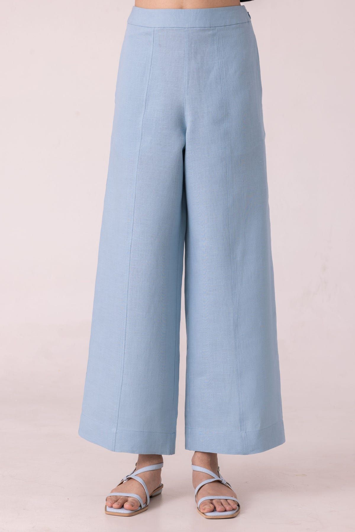 Moira Blue Linen Pants - image 2