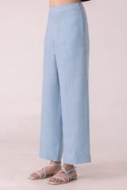 Moira Blue Linen Pants view 4