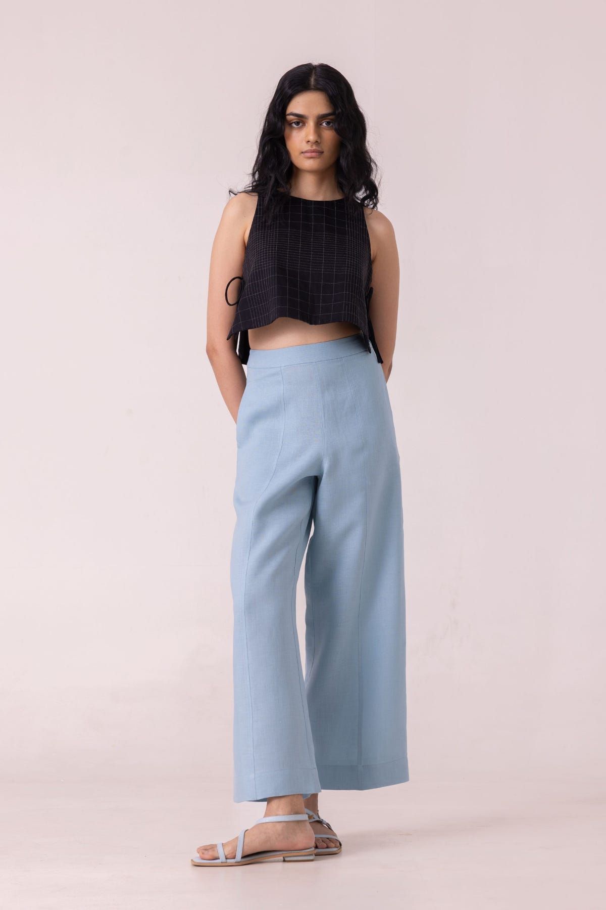 Moira Blue Linen Pants - image 6