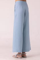 Moira Blue Linen Pants view 9