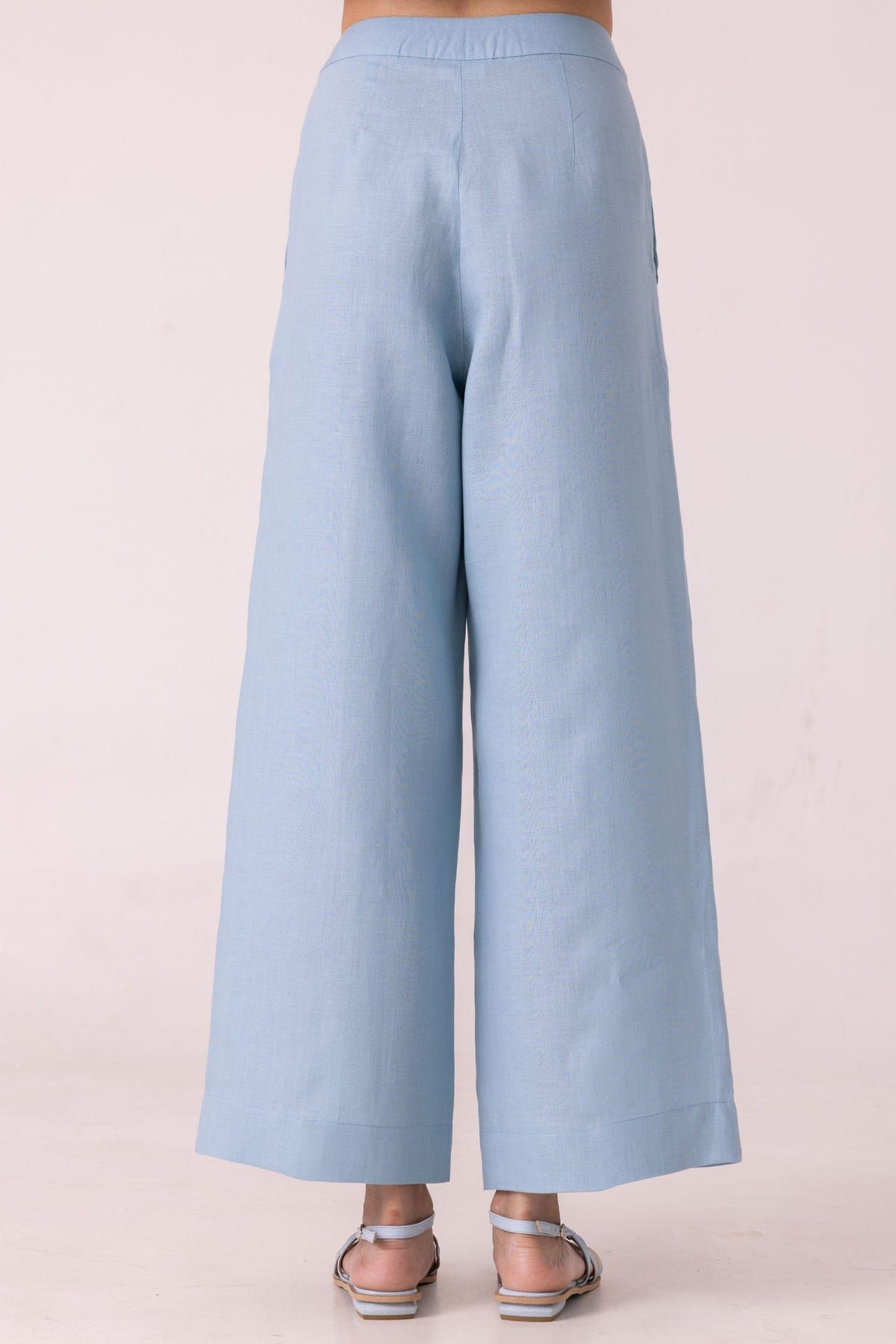 Moira Blue Linen Pants - image 10