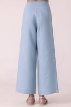 Moira Blue Linen Pants view 10