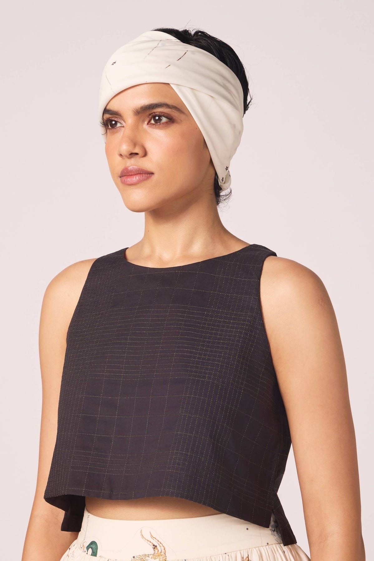 Anna Black Quilted Top - image 3