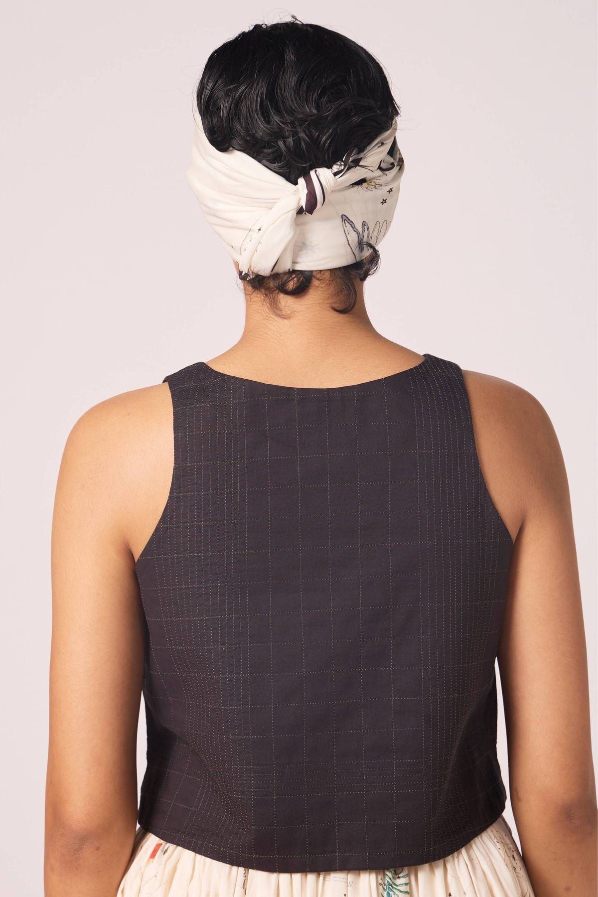 Anna Black Quilted Top - image 8