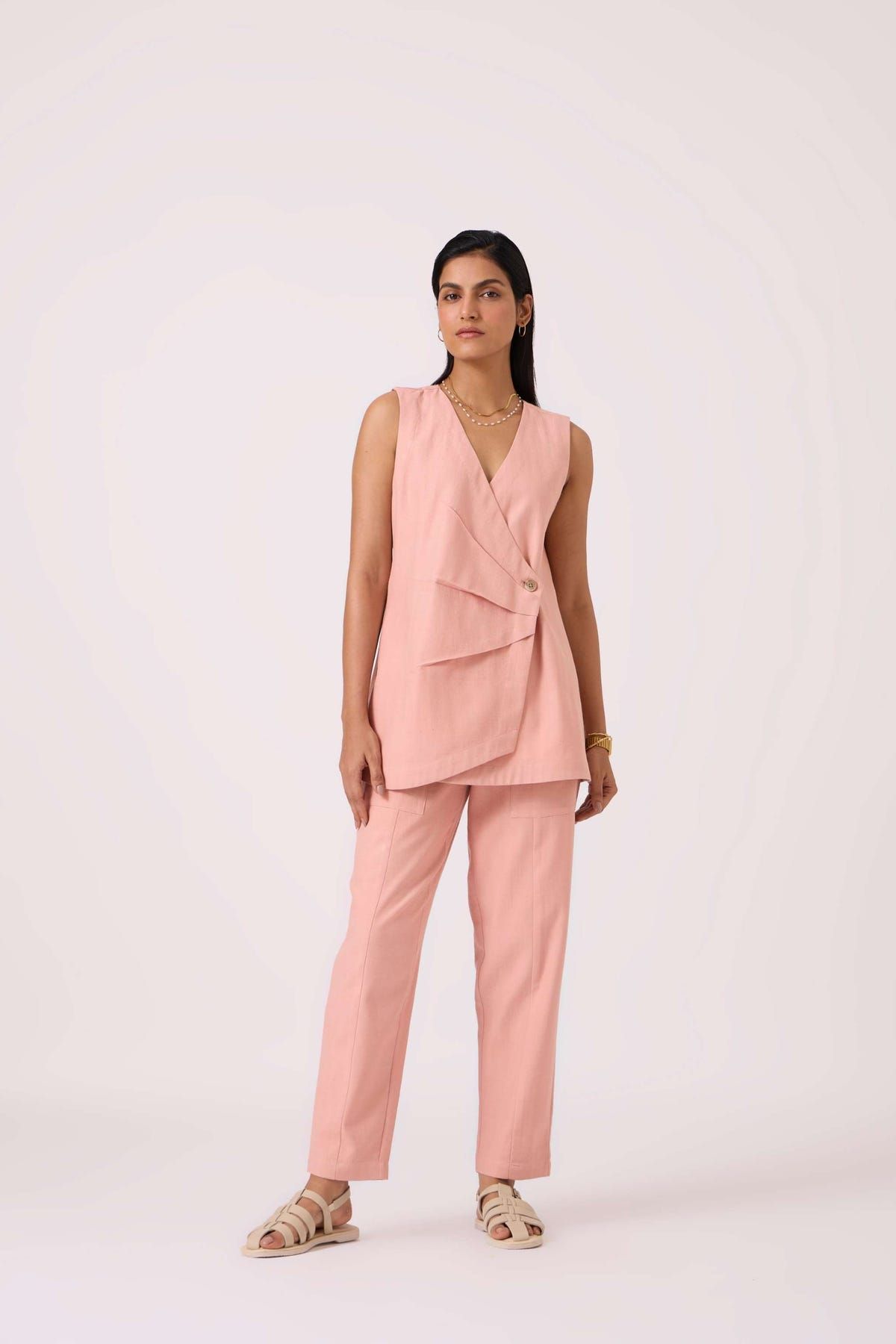 Karenin Pink Handwoven Top - image 4
