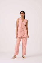 Karenin Pink Handwoven Top view 4