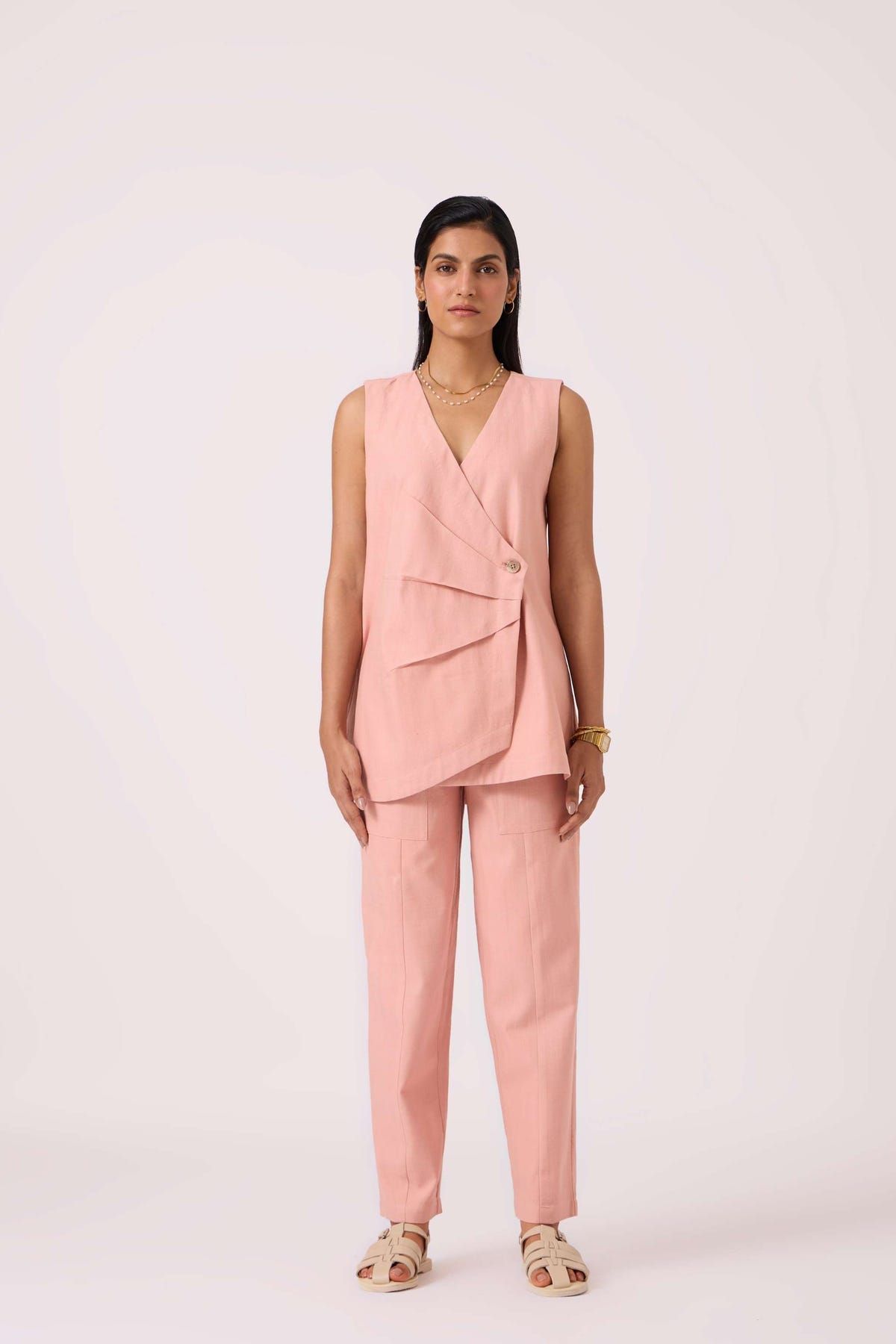 Karenin Pink Handwoven Top - image 6