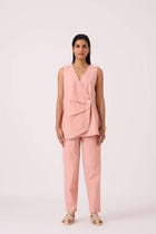 Karenin Pink Handwoven Top view 6
