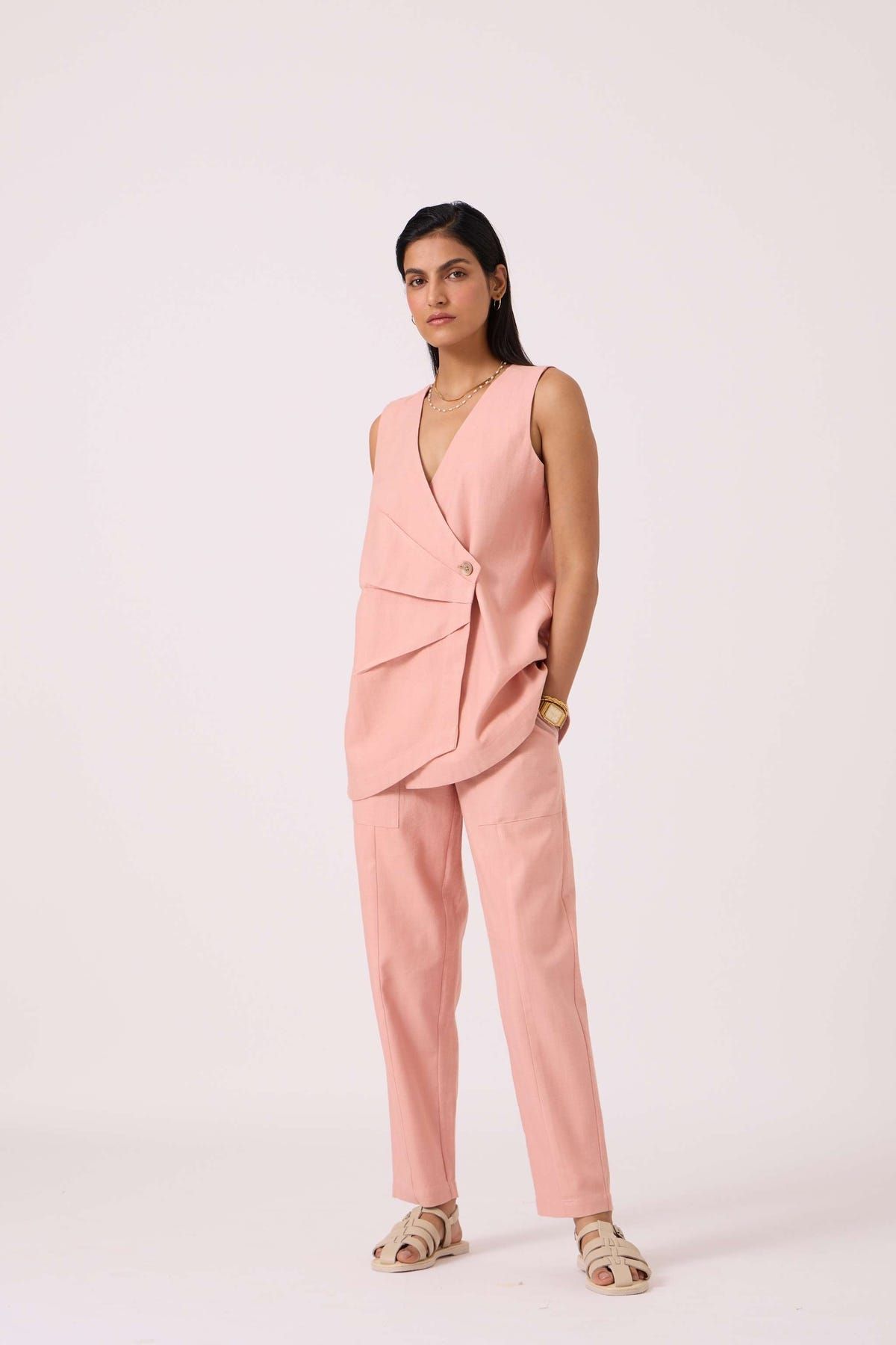 Karenin Pink Handwoven Top - image 7