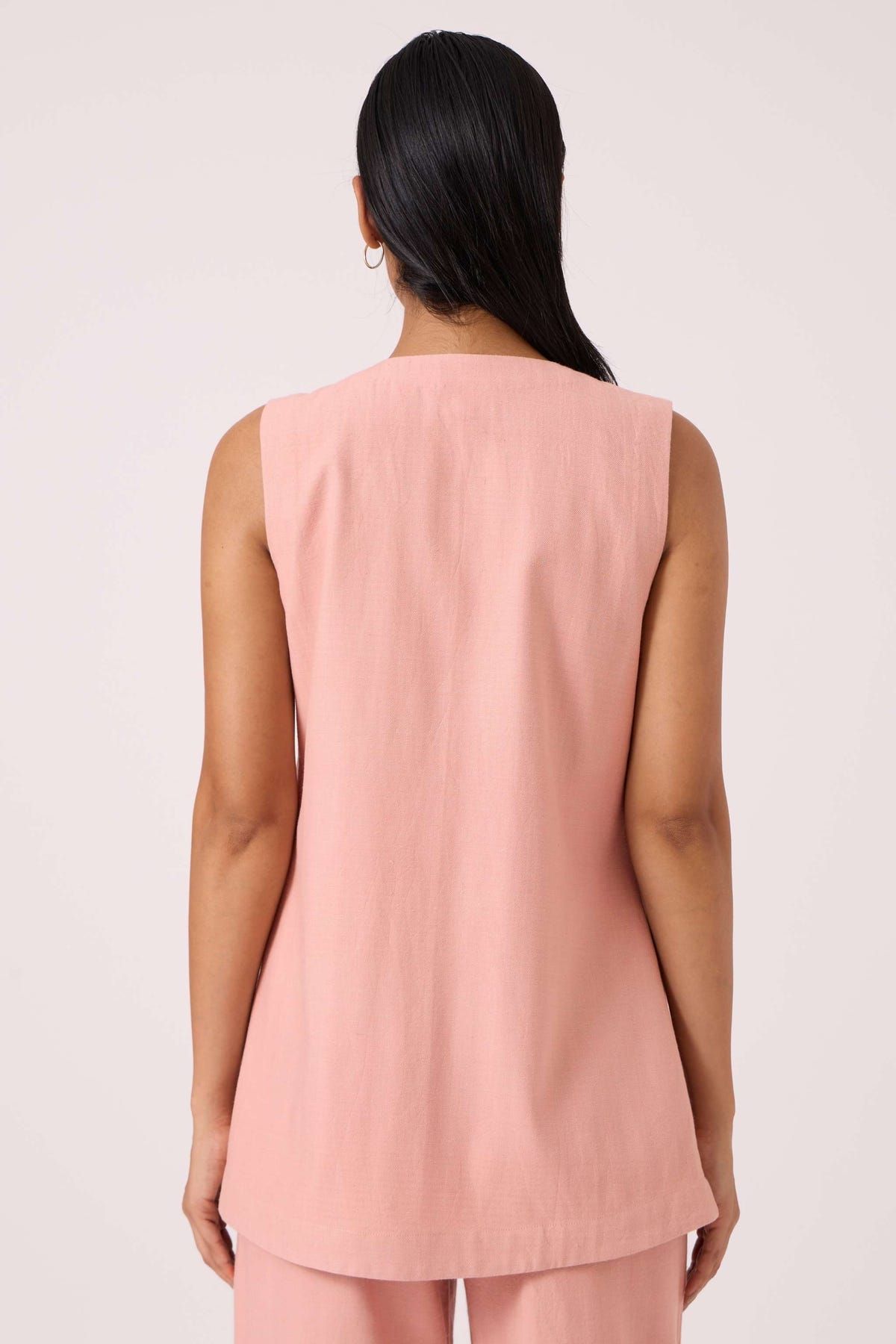 Karenin Pink Handwoven Top - image 8