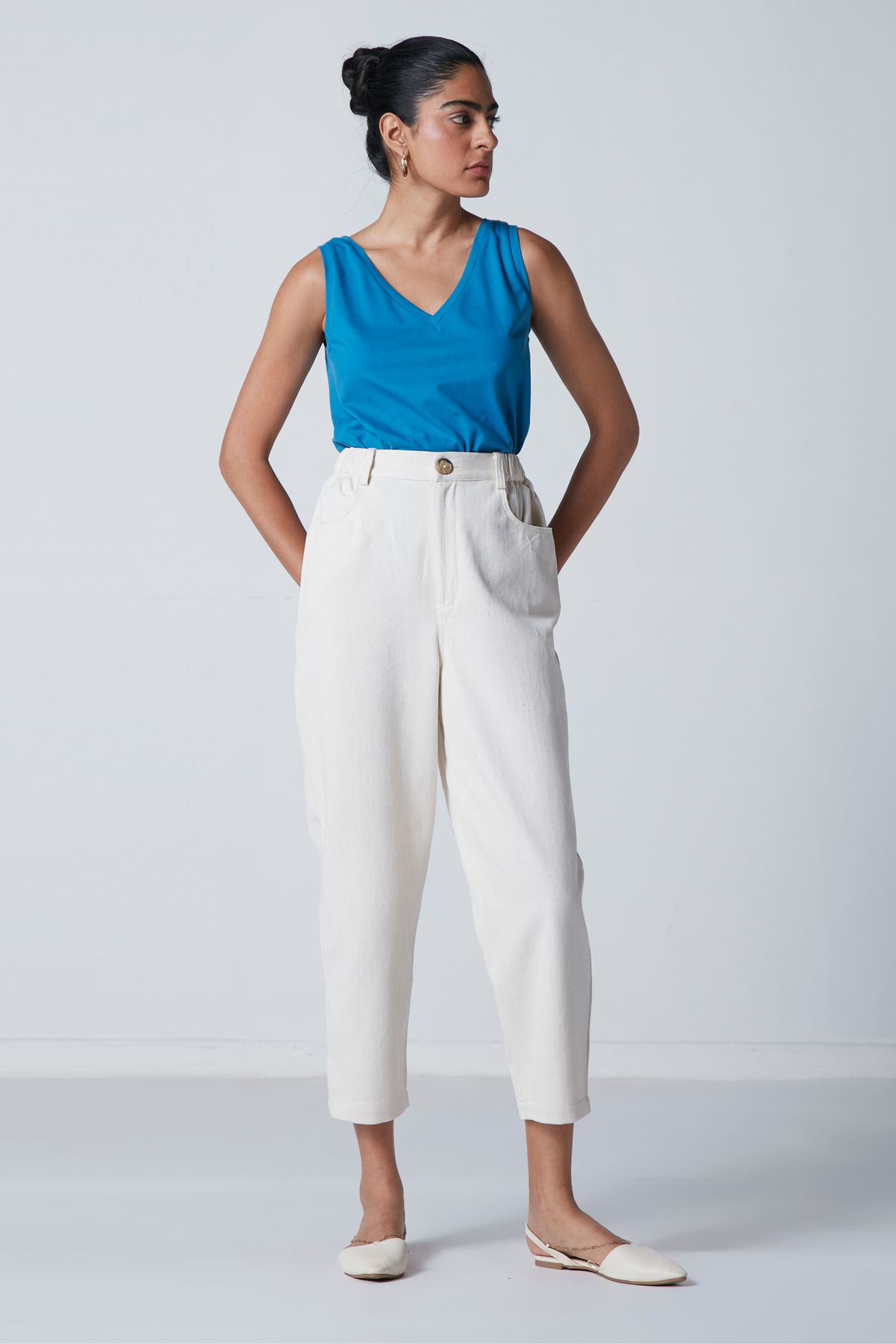 Mama Zero-Dye Denim Pants - image 2
