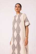 Ehan Hand Printed Midi Dress view 5