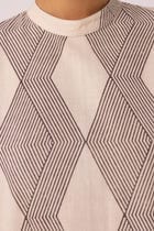 Ehan Hand Printed Midi Dress view 7