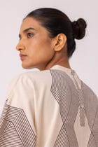 Ehan Hand Printed Midi Dress view 10