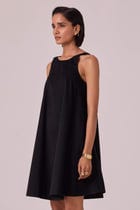 Reka Black Needlecord Dress view 3