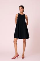 Reka Black Needlecord Dress view 7