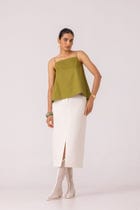 Wendy Green Flared Top view 2