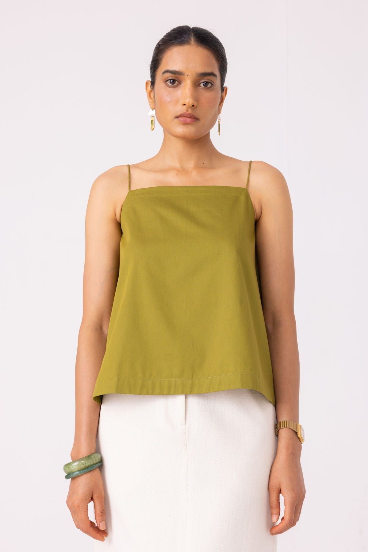 Wendy Green Flared Top - image 3