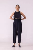 Elinor Black Barrel Pants view 1