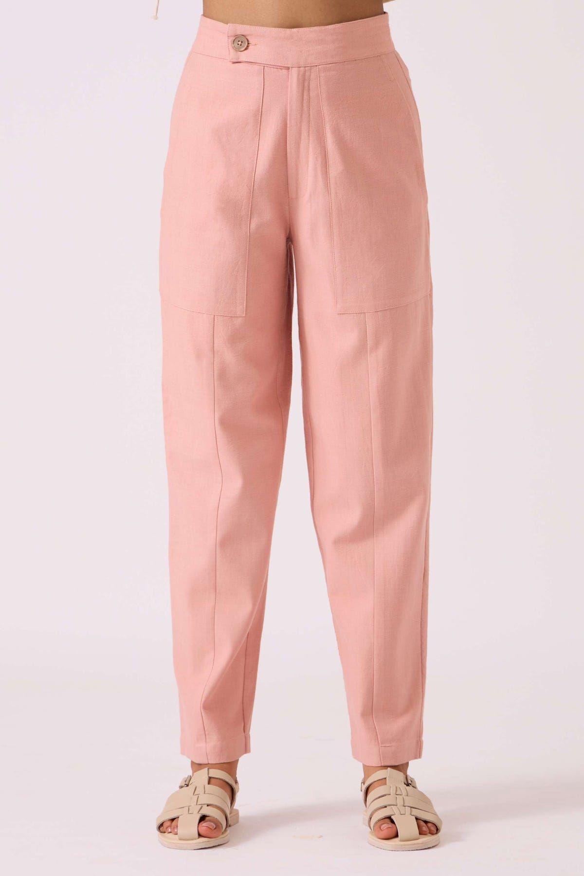 Victory Pink Handwoven Pants - image 1