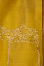 Sabeen Yellow Embroidered Top view 5