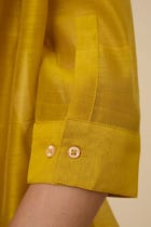 Sabeen Yellow Embroidered Top view 6