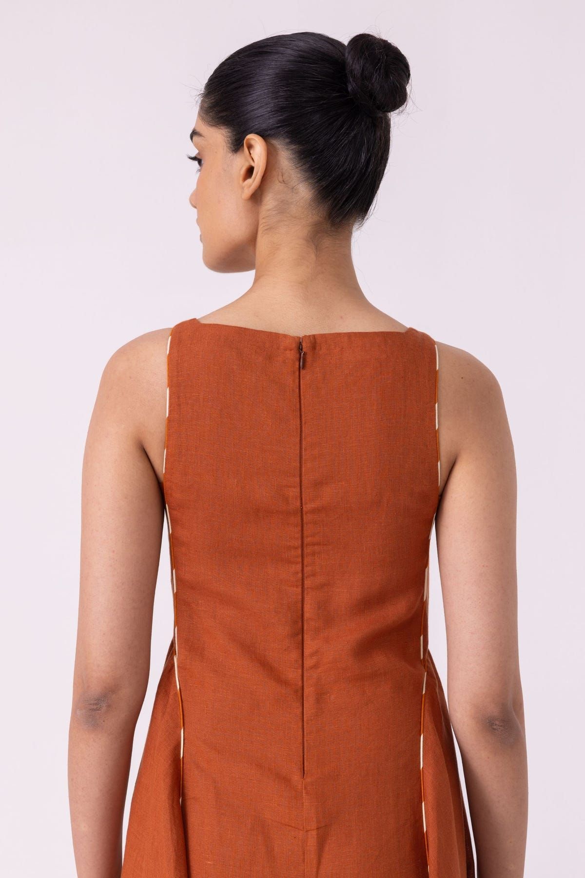 Weasley Rust Linen Dress - image 11