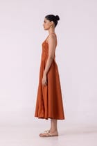 Weasley Rust Linen Dress view 2