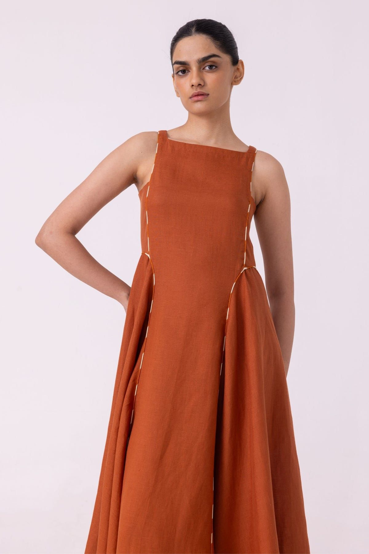 Weasley Rust Linen Dress - image 5