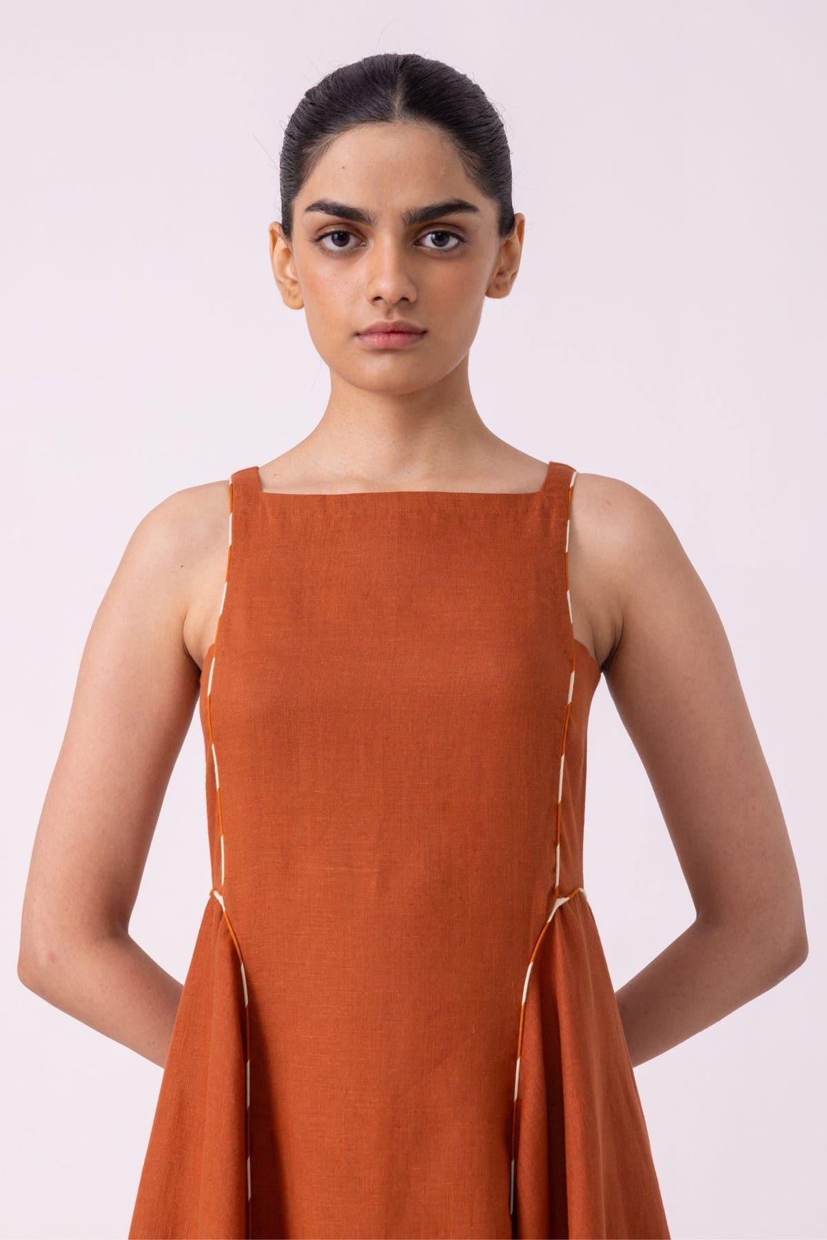 Weasley Rust Linen Dress - image 6