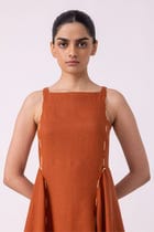Weasley Rust Linen Dress view 6