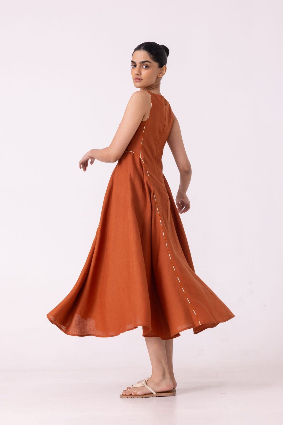 Weasley Rust Linen Dress - image 7