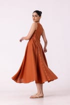 Weasley Rust Linen Dress view 7