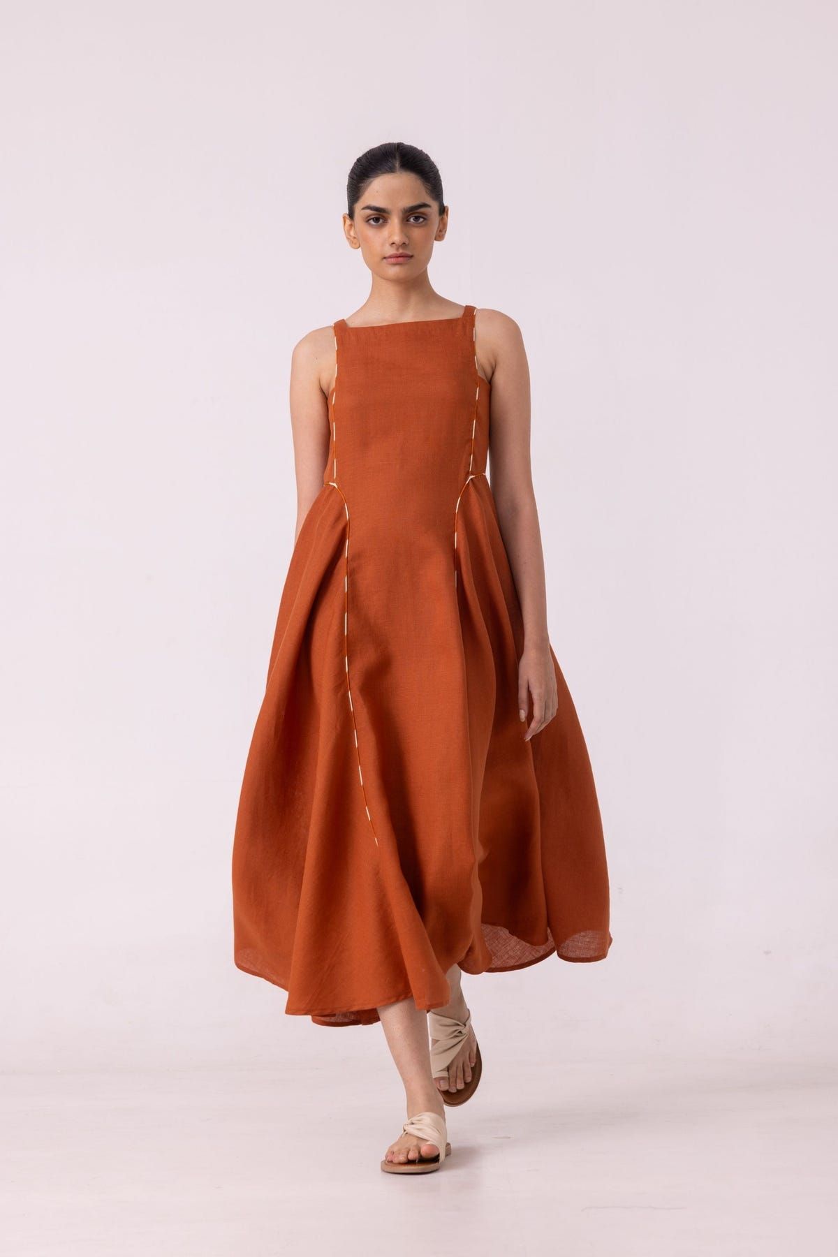 Weasley Rust Linen Dress - image 9