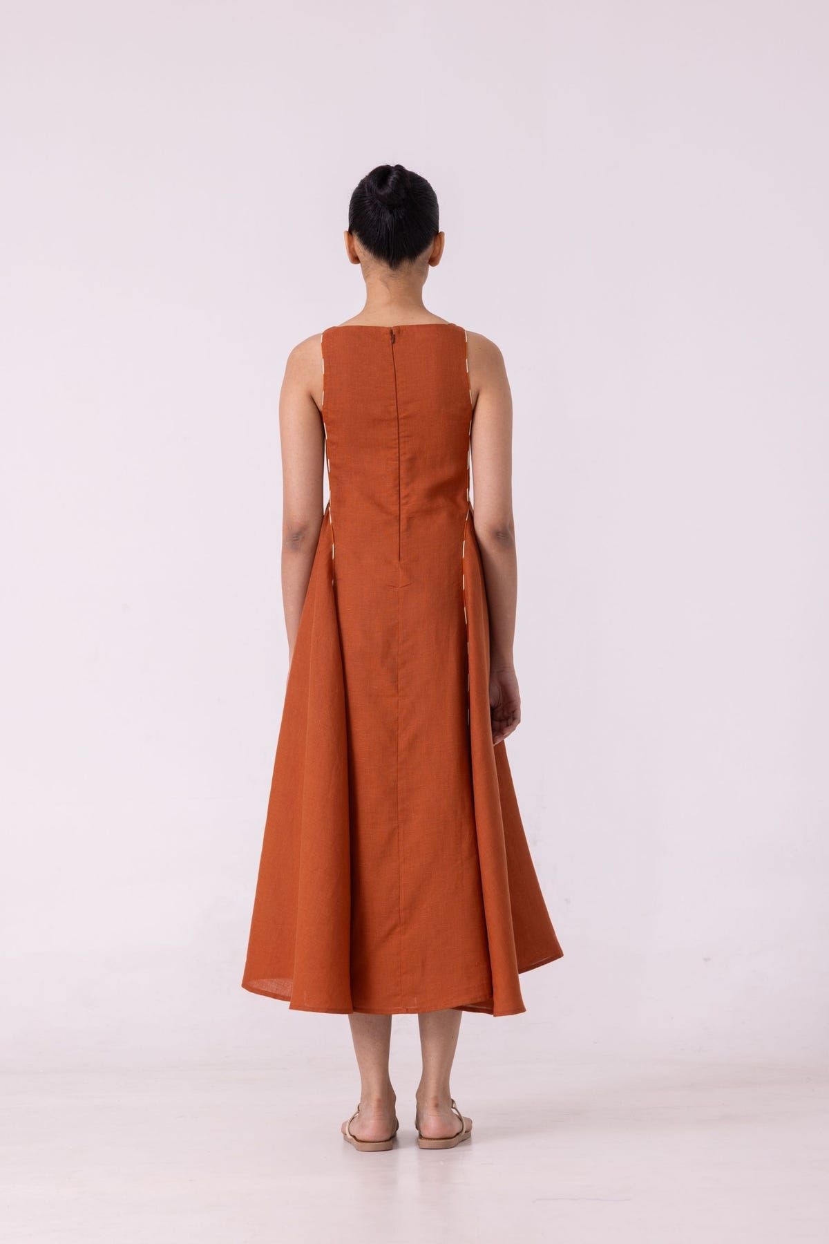 Weasley Rust Linen Dress - image 10
