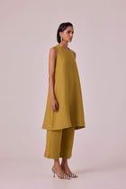 Nailah Olive Linen Set view 2